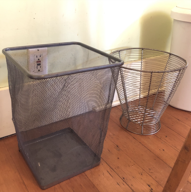 Nothing Wrong With a Dented Wastebasket